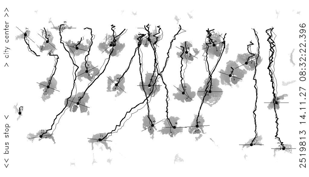 Depth map reconstructed from four Kinect sensors